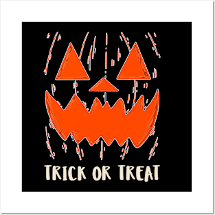 Spooky Halloween Trick or Treat Posters and Art